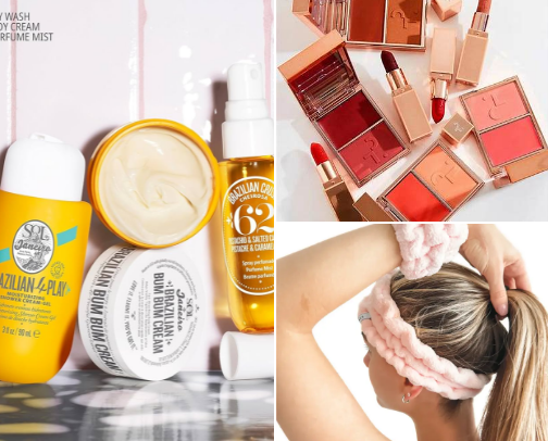 Clean girl essentials 🧖🏼‍♀️🧴 cover photo collage