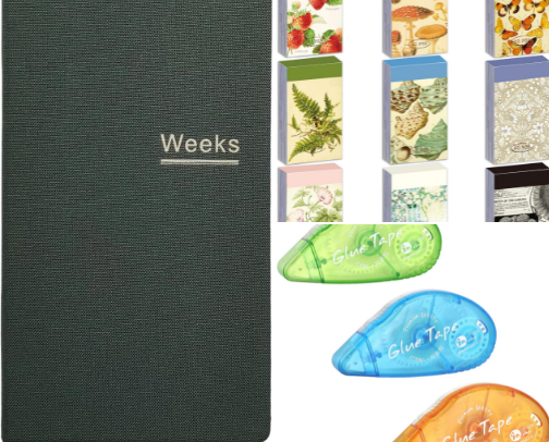 stationary i love to use 🖊️📚🌱 cover photo collage