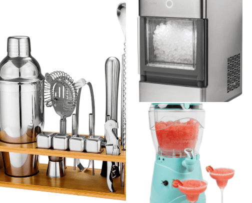Drink Making & Mixing Supplies for @ Home Happy Hours cover photo collage