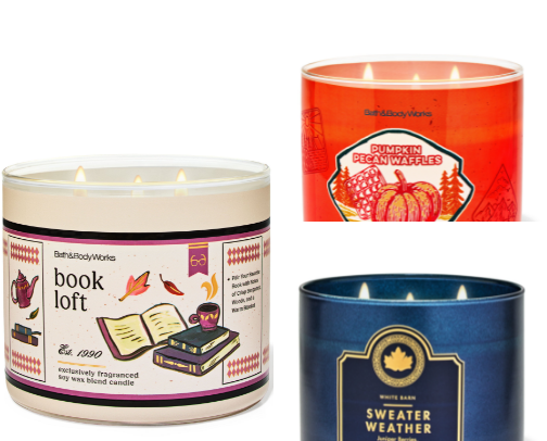 My Favorite Bath and Bodyworks Fall Candles cover photo collage