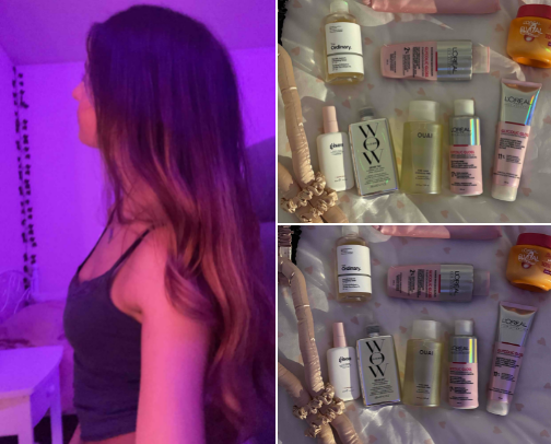 hair care products for long, shiny hair cover photo collage