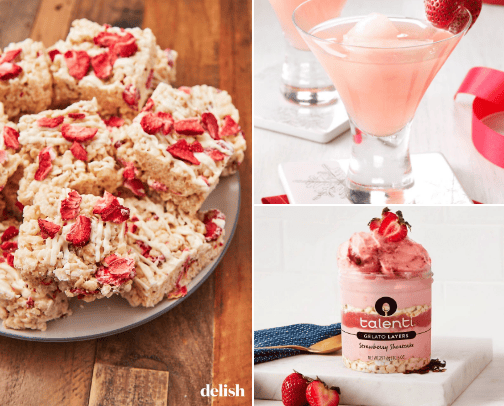 Strawberry Food Creations cover photo collage