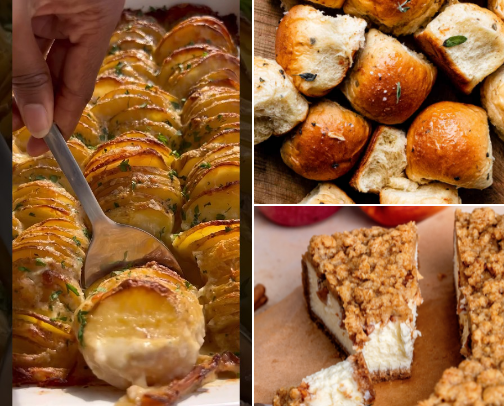 thanksgiving recipe ideas cover photo collage