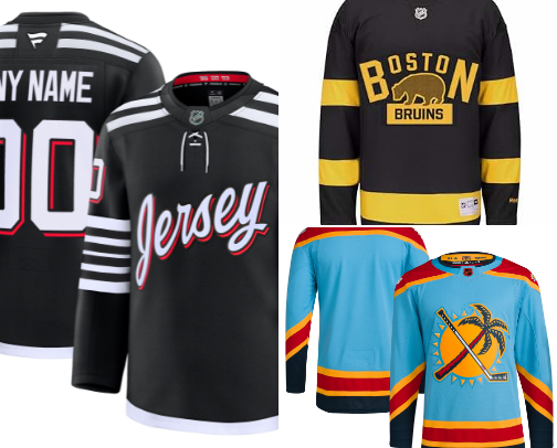 ~ My Favorite Eastern Conference NHL Jerseys ~ cover photo collage