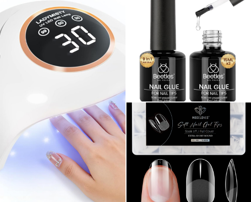 Everything I use for my nails 💅🏼 cover photo collage