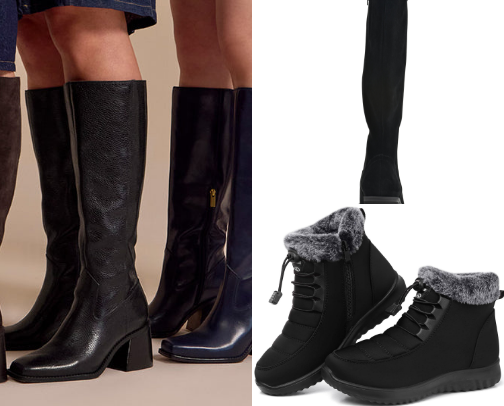 Fashion Nova Winter Boots & Shoes cover photo collage