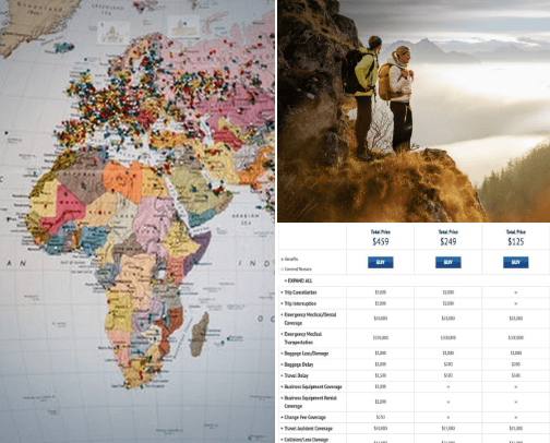 Travel Insurance Companies cover photo collage