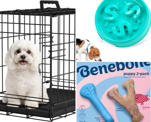 Dog Trainer-Approved Puppy Essentials cover photo collage