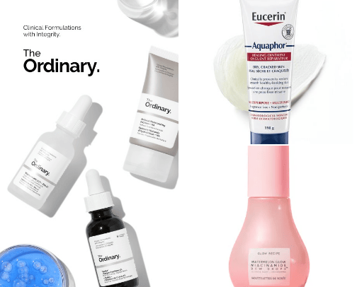 Skincare that actually  works cover photo collage
