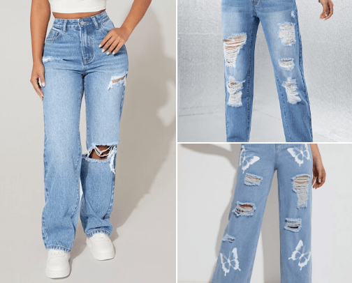 Women Jeans cover photo collage