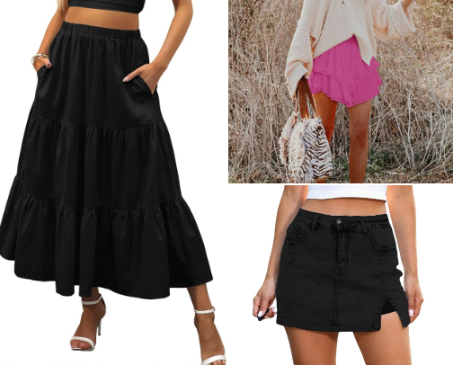 Fashionable And Trendy Skirts I Usually Wear. cover photo collage