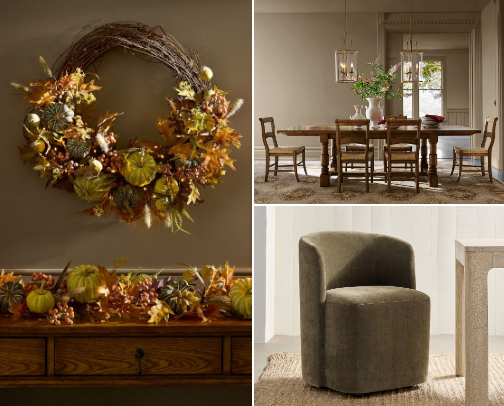 Pottery Barn Autumnal Dining cover photo collage