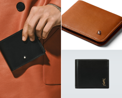 Wallets for men cover photo collage