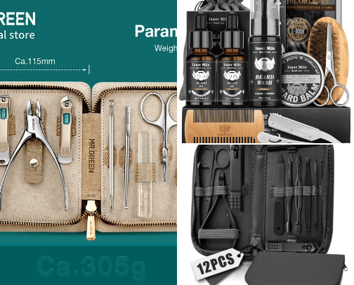 Man Cosmetic And Accessories cover photo collage