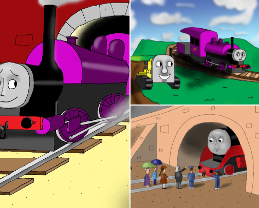 Derek the Steam Engine (18+) cover photo collage