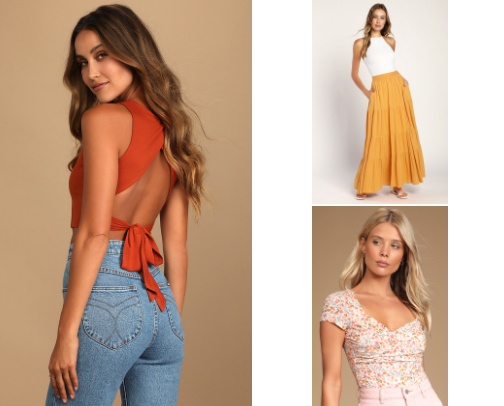 My favorite Lulus finds cover photo collage