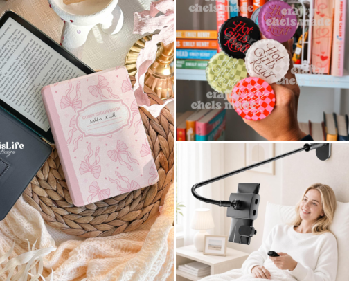 Essential Christmas Gifts for Book Lovers They'll Actually Use cover photo collage