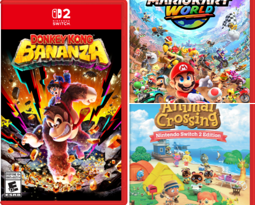 Nintendo Switch 2 Games & Accessories cover photo collage