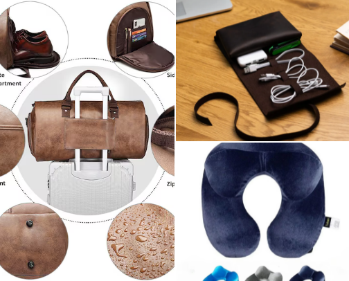Things you need for travelling 🐠 cover photo collage