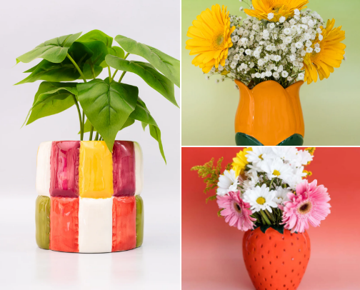 Cute Vases & Planters 🌷🌿 cover photo collage