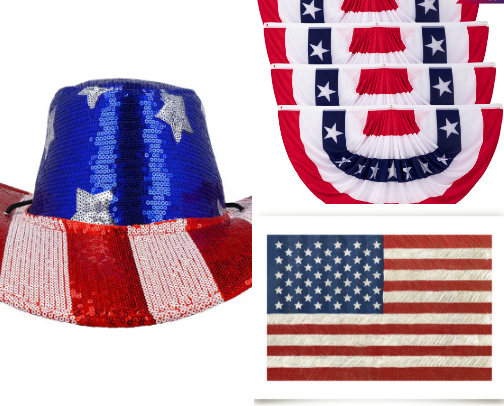 4th of July Items cover photo collage