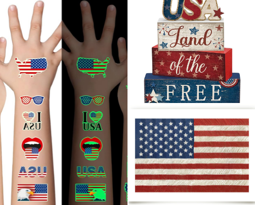 4th of July Items cover photo collage