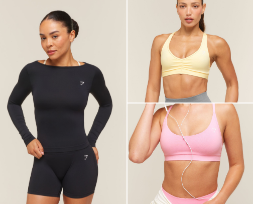 gymshark gym favs cover photo collage