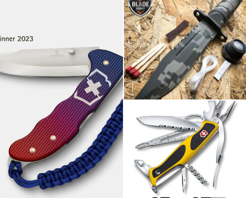 Knifes cover photo collage