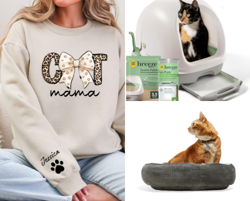The Cozy Cat Mom Edit: Favorites for You & Your Cats cover photo collage