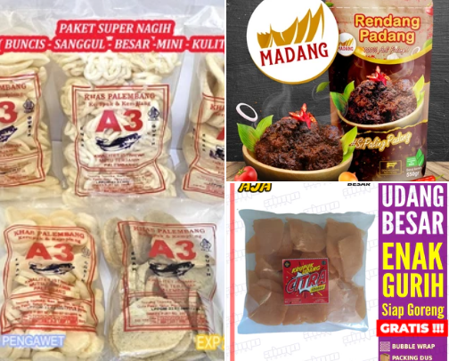 Favorite foods and snacks typical of Indonesia. cover photo collage