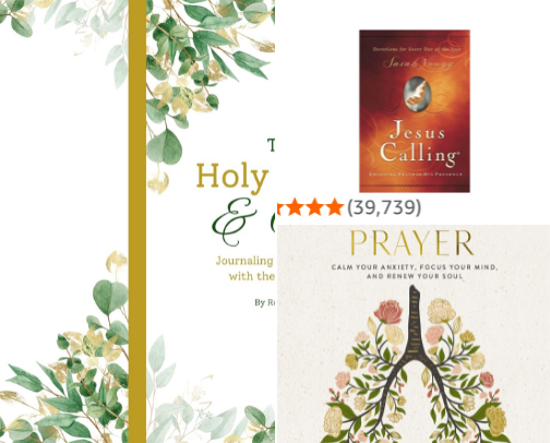 Christian Journals & Devotionals for Prayer & Spiritual Growth cover photo collage