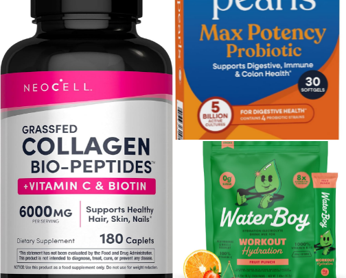 My Daily Stack: Probiotics, Collagen, HA & Electrolytes cover photo collage