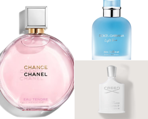 the most beautiful and fragrant perfumes cover photo collage