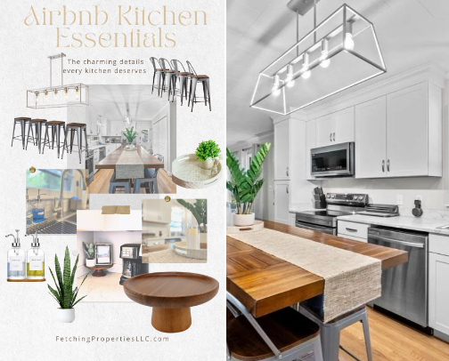 Airbnb Kitchen Essentials cover photo collage