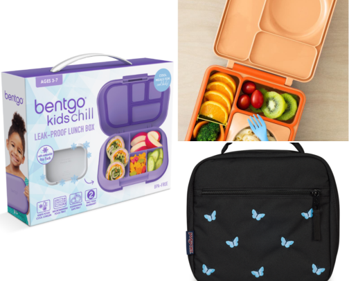 Kids' Lunch Boxes, Bento Boxes & Water Bottles cover photo collage