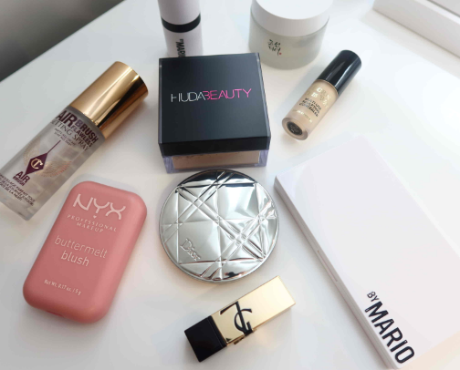 my favorite makeup products˚ʚ♡ɞ˚ cover photo collage