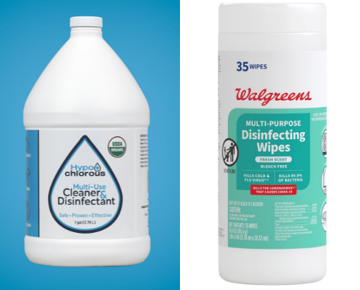 Household Cleaning Products cover photo collage