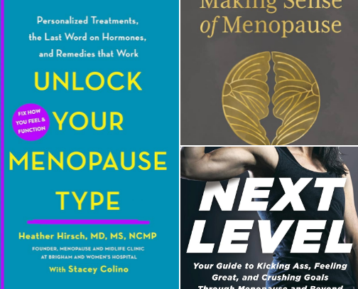 Books that helped me get through Perimenopause cover photo collage