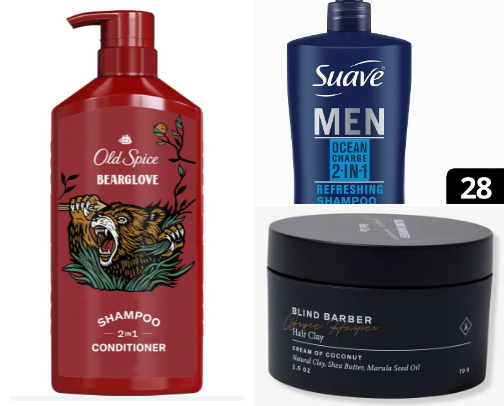 Men's hair care and other essentials cover photo collage