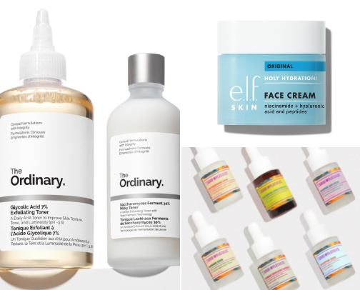 Skin care routine cover photo collage