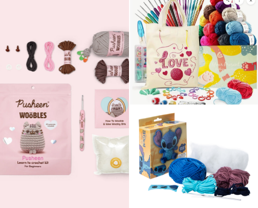 Crochet Essentials/Kits cover photo collage