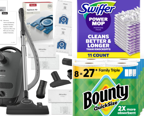 What I Restock Every Month: Cleaning Staples & Vacuum Must-Haves cover photo collage