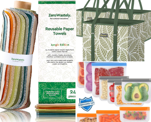 How to be more sustainable at home cover photo collage