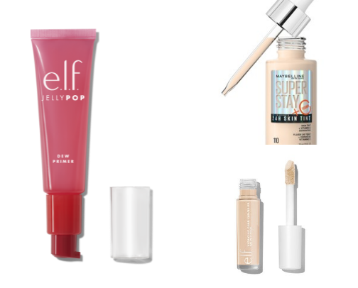 AFFORDABLE HOT GIRL MAKEUP ROUTINE cover photo collage