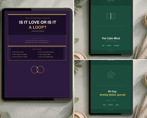 Mindful Pages Store cover photo collage