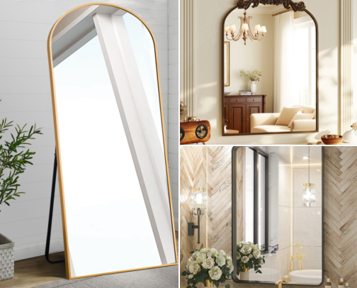 I Finally Found Small Bathroom Mirrors and Tricks That Double the Space cover photo collage