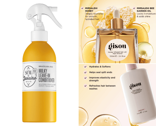 Hair care cover photo collage