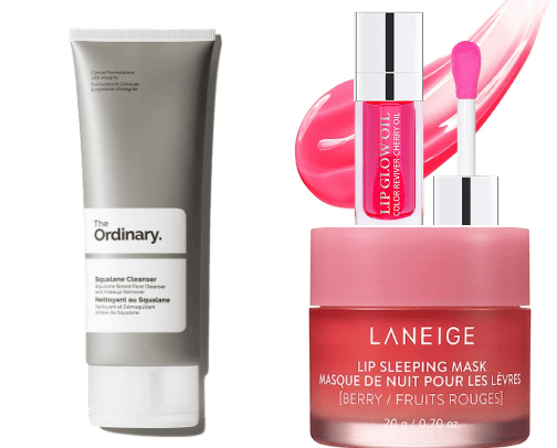 Beauty products cover photo collage