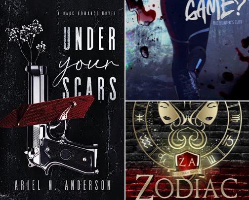 Top dark romance books! 5 star!! cover photo collage