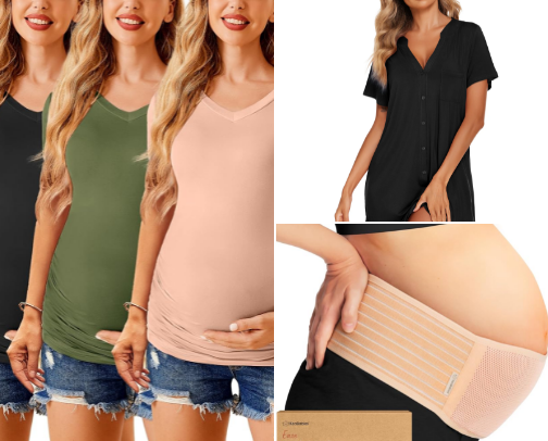 Maternity clothes cover photo collage